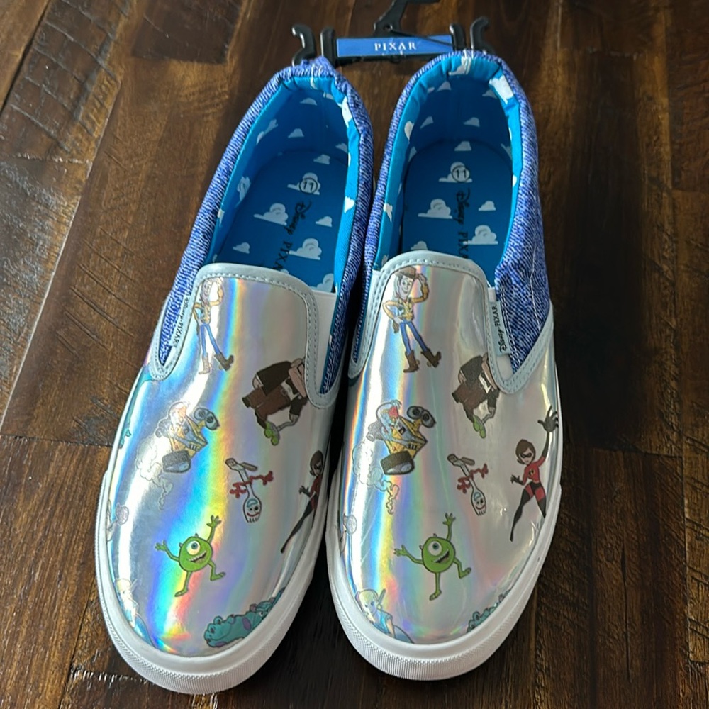 Disney Pixar Women's Slip On Sneakers Size 11
